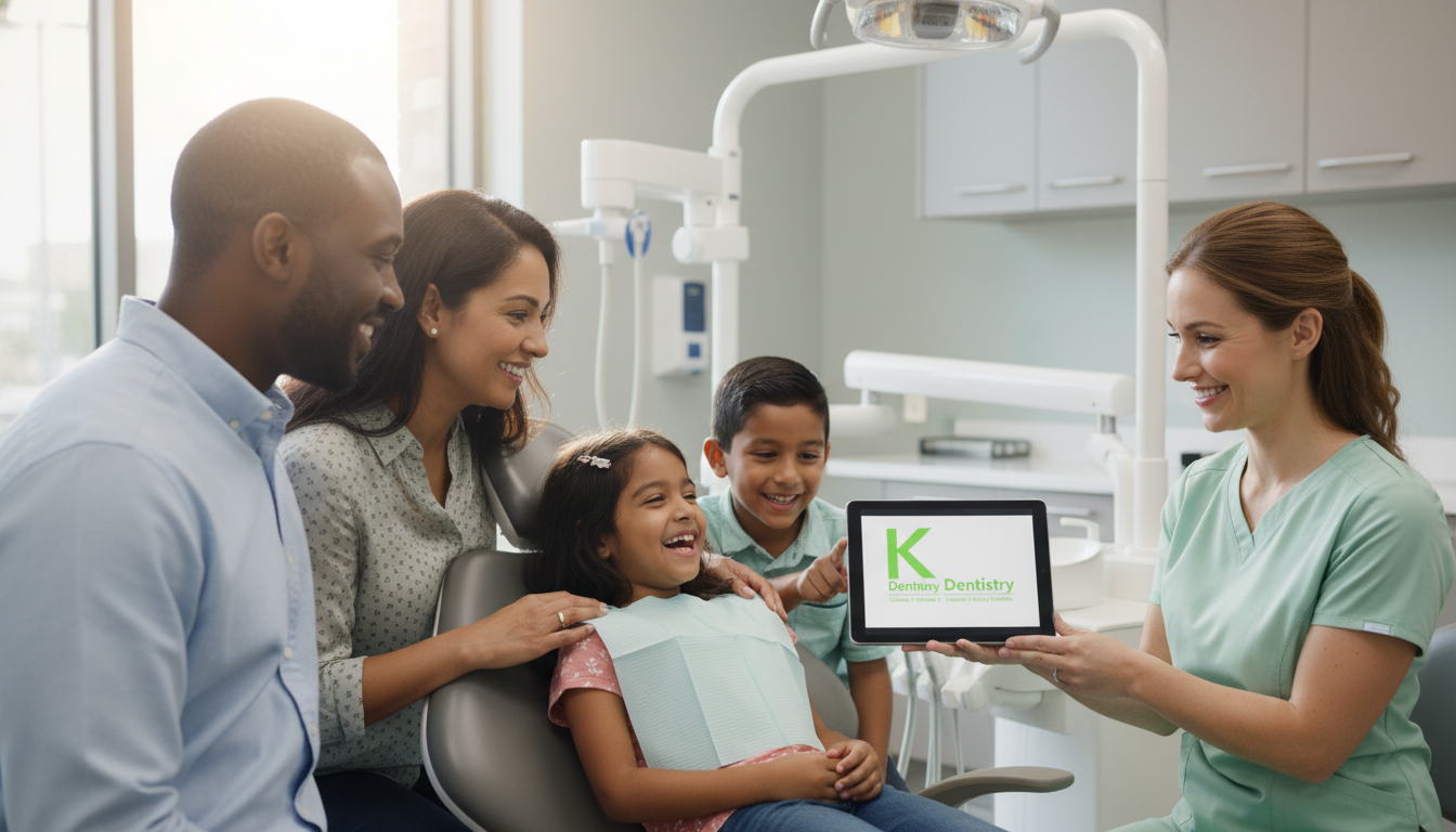 Happy family at K Dentistry